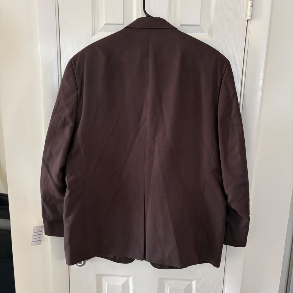 Chaps Mens Dark Brown 2-Button Blazer Sport Coat 46R New - Picture 9 of 9